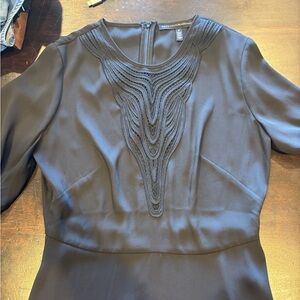 White House Black Market Black Blouse